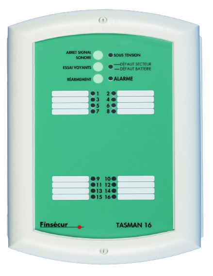 TASMAN RL 8V2 - COFFRET ALARME TECHNIQUE 8 ENTREES AVEC SORTIE 2 RELAIS ET CARTE REPORT 8 RELAIS