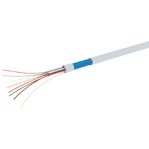 CABLE ALARME RIGIDE 5 PAIRES PURE CUIVRE 100M BLANC