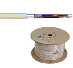 CABLE ALARME SOUPLE 3 PAIRES PURE CUIVRE 500M BLANC