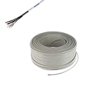 CABLE ALARME SOUPLE TRANXALARM 2 PARIES PURE CUIVRE 100M BLANC