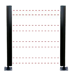 Colonne Elite II-2m 6E+6R 100+200m