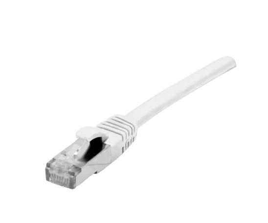 CABLE RESEAU AVEC COS RJ45 50m Blanc