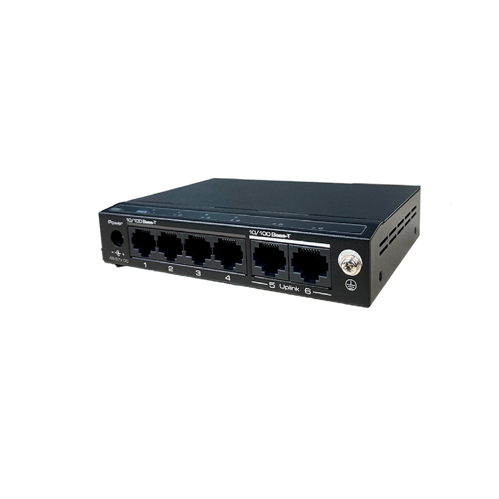 SWITCH POE 4 PORTS AVEC 2 PORTS UPLINK