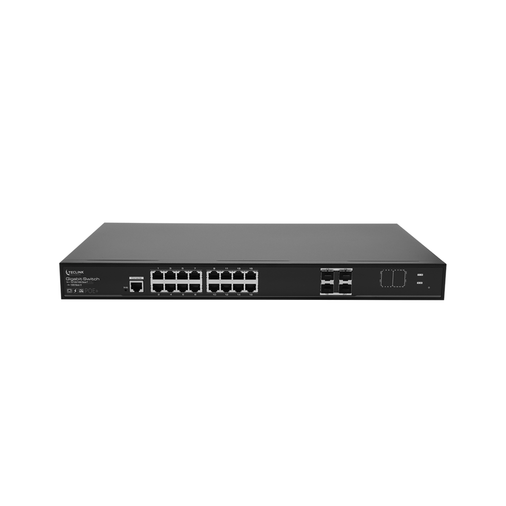 SWITCH POE 16 PORTS GIGABIT MANAGEABLE L2 - 230W