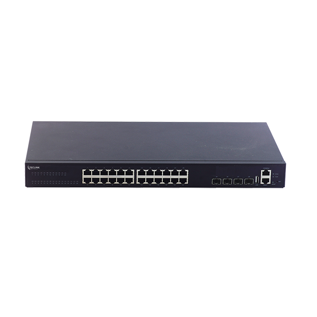 SWITCH 24 PORTS GIGABIT + 4 PORTS FIBRE 10G MANAGEABLE L3