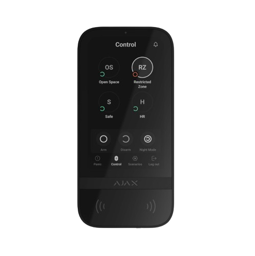 Ajax KeyPad TouchScreen Fibra ASP black