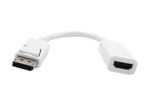 [2052063] ADAPTATEUR DISPLAYPORT 1.2M VERS HDMI 1.4 AWG32 0.20M BLANC