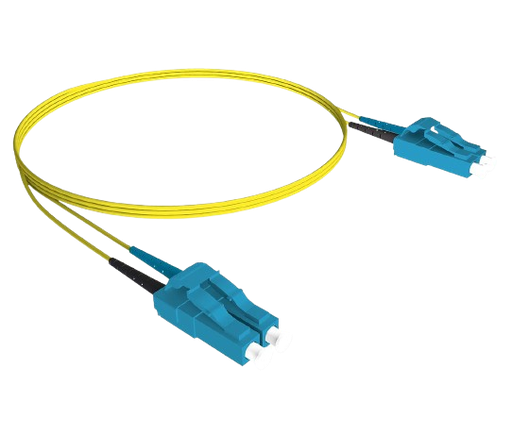 [JLCLC2DOS2] Jarretière SC/SC duplex jaune OS2 Clip duplex inclus