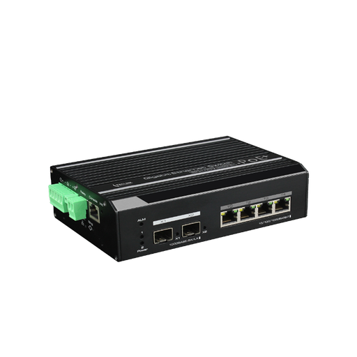 [TLSIM5004-150] SWITCH POE 4-PORT GIGABIT MANAGEABLE + 2 PORT GIGABIT SFP L2  (DC 48V-57V)